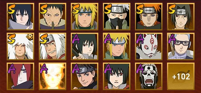 火影忍者V4 9S忍 28A忍 130忍 1243S碎片 16通灵 600W战力 见习