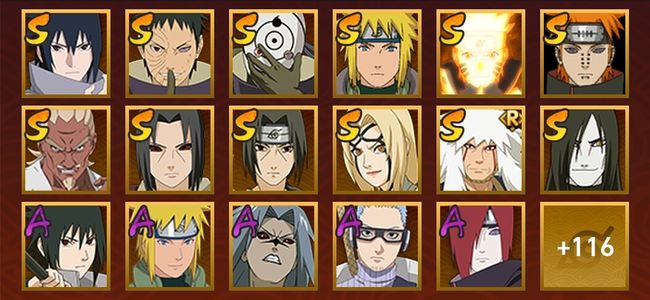 火影忍者V2 13S忍 28A忍 147忍 1614S碎片 14通灵 500W战力 见习