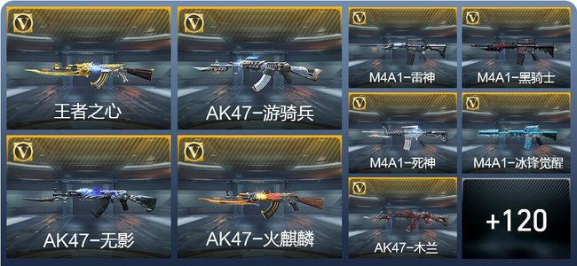 穿越火线：枪战王者V5 3王者武器 139英雄武器 1英雄角色 297万化 专家S