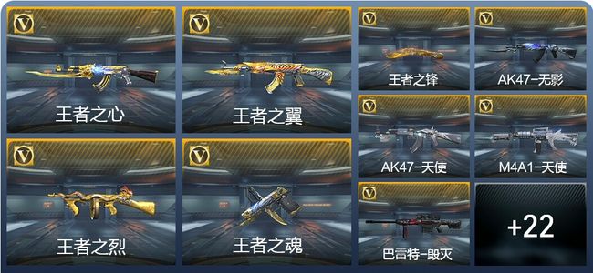 穿越火线：枪战王者V7 9王者武器 142英雄武器 2英雄角色 201万化 大师