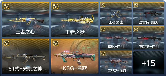 穿越火线：枪战王者V1 4王者武器 165英雄武器 2英雄角色 168万化 大师SS