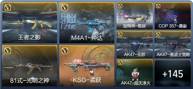 穿越火线：枪战王者V5 3王者武器 209英雄武器 4英雄角色 216万化 枪皇