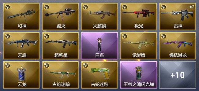 穿越火线（CF）2王者武器 22V武器 12皮肤 可排位 宗师