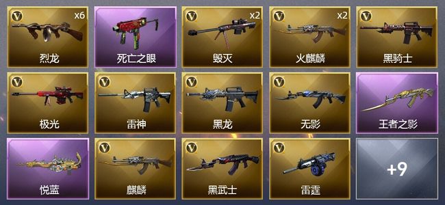 穿越火线（CF）2王者武器 30V武器 2皮肤 可排位 新锐