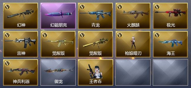 穿越火线（CF）10V武器 3皮肤 可排位 新锐