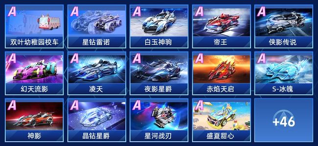 QQ飞车手游V7 29永久A车 60永久赛车 24宠物 男号 车神