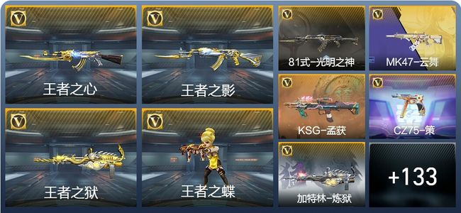 穿越火线：枪战王者V8 24王者武器 新锐