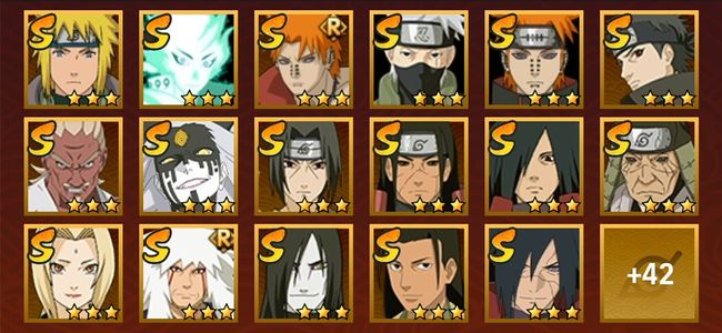 火影忍者V12 19S忍 40A忍 210忍 2596S碎片 24通灵 1000W战力 前500名 上忍