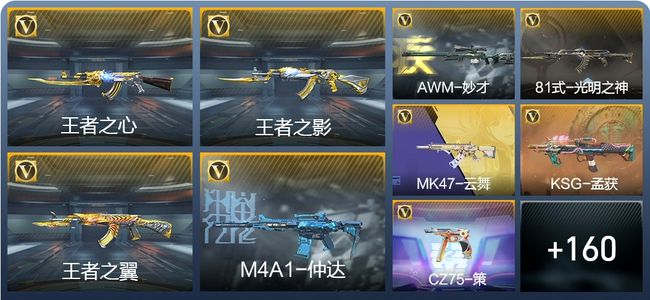 穿越火线：枪战王者V6 9王者武器 169英雄武器 6英雄角色 307万化 枪王SS
