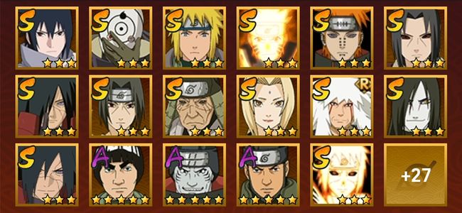 火影忍者V5 15S忍 29A忍 158忍 1860S碎片 15通灵 800W战力 前500名 下忍