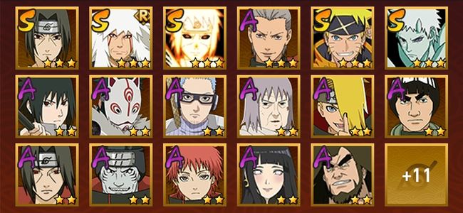 火影忍者V7 5S忍 23A忍 84忍 695S碎片 14通灵 300W战力 前1000名 上忍