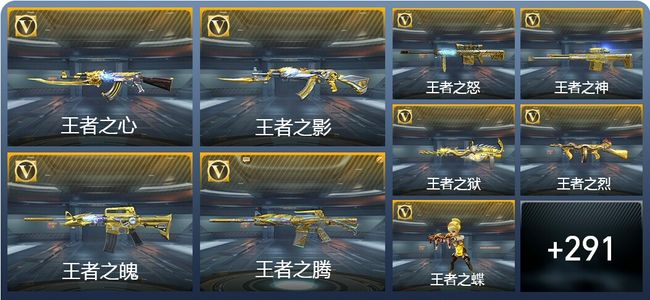 穿越火线：枪战王者V8 24王者武器 300英雄武器 10英雄角色 569万化 枪王SS