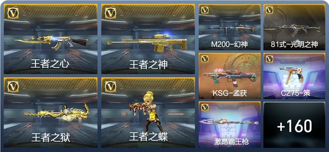 穿越火线：枪战王者12王者武器 169英雄武器 5英雄角色 243万化 枪圣SSS