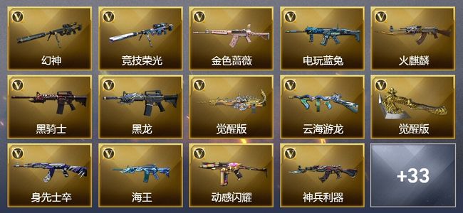 穿越火线（CF）39V武器 1V角色 8皮肤 可排位 新锐