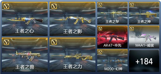 穿越火线：枪战王者V8 16王者武器 196英雄武器 7英雄角色 321万化 枪王S