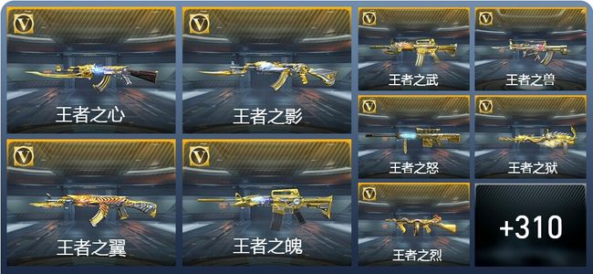 穿越火线：枪战王者V9 31王者武器 349英雄武器 6英雄角色 576万化 枪皇SS