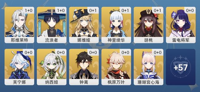 原神51黄 36角色黄 15武器黄 26五星角色 15五星武器 男主 60级