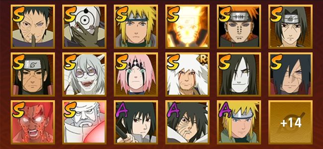 火影忍者V12 15S忍 23A忍 38忍 14通灵 500W战力 见习