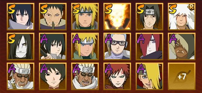 火影忍者V7 7S忍 18A忍 25忍 12通灵 300W战力 见习