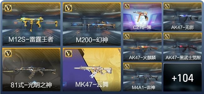 穿越火线：枪战王者V5 1王者武器 209英雄武器 新锐