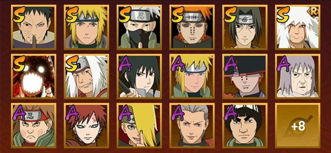 火影忍者V9 8S忍 17A忍 25忍 12通灵 200W战力 见习