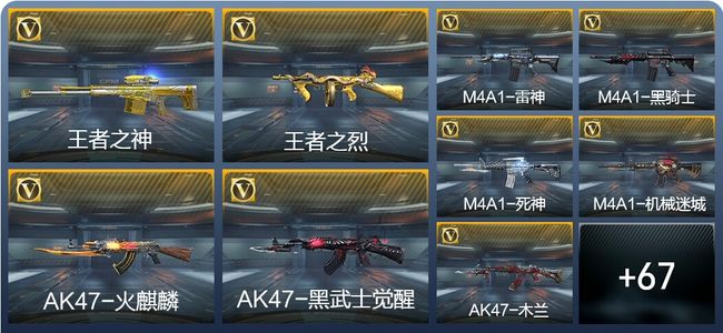 穿越火线：枪战王者V1 3王者武器 130英雄武器 新锐