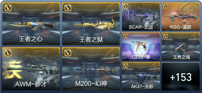 穿越火线：枪战王者V2 6王者武器 267英雄武器 新锐