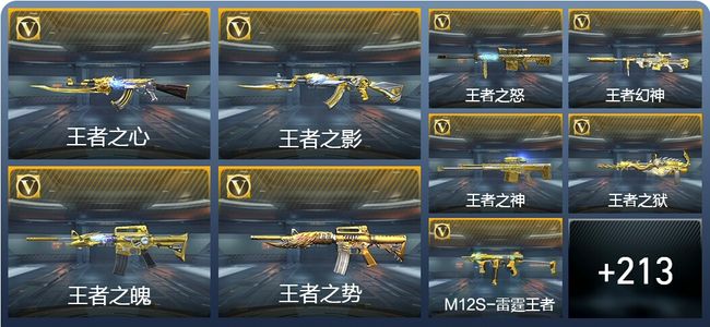 穿越火线：枪战王者V8 20王者武器 337英雄武器 新锐