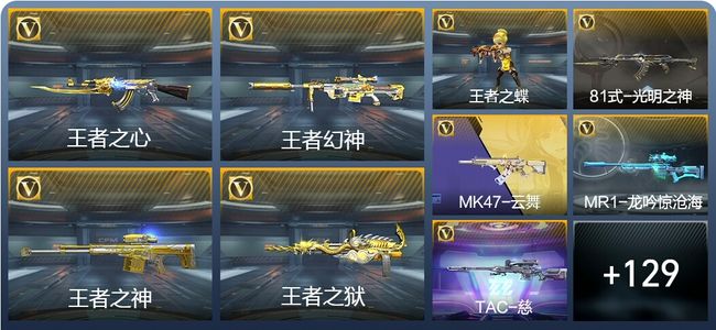 穿越火线：枪战王者V5 7王者武器 248英雄武器 新锐