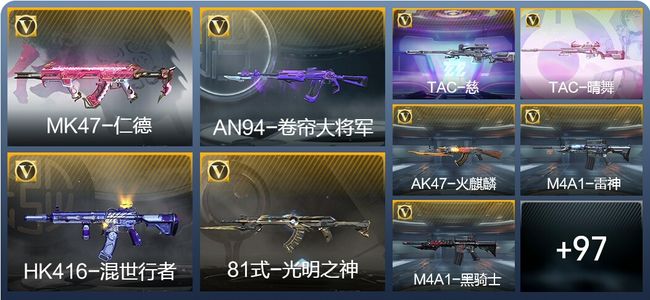 穿越火线：枪战王者V3 163英雄武器 新锐