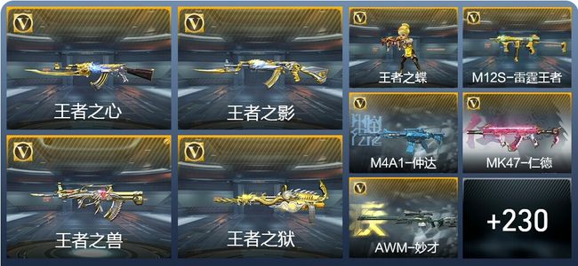 穿越火线：枪战王者V7 11王者武器 410英雄武器 新锐