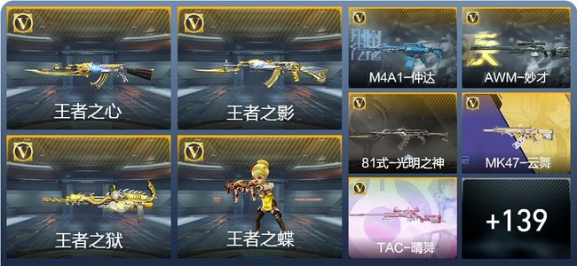 穿越火线：枪战王者V3 8王者武器 246英雄武器 新锐