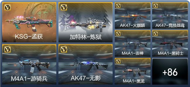 穿越火线：枪战王者V6 95英雄武器 2英雄角色 233万化 枪皇