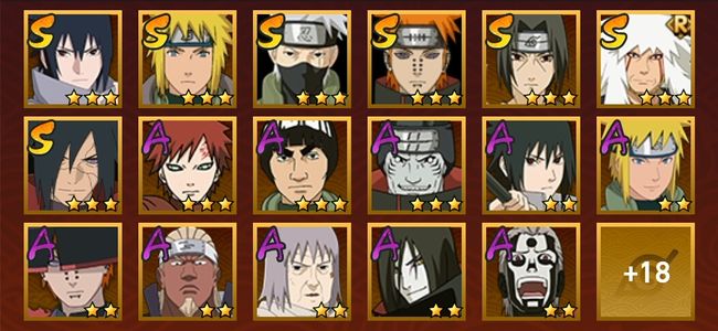 火影忍者V9 8S忍 27A忍 134忍 1288S碎片 14通灵 500W战力 暗部