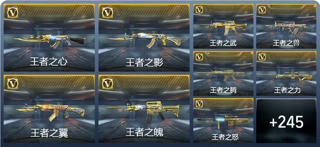 穿越火线：枪战王者V9 41王者武器 260英雄武器 12英雄角色 524万化 枪皇SSS