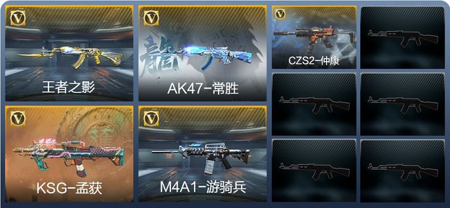 穿越火线：枪战王者V6 1王者武器 201英雄武器 6英雄角色 327万化 专家