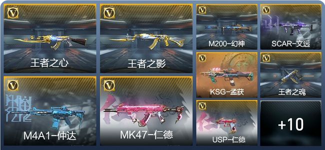 穿越火线：枪战王者V4 4王者武器 223英雄武器 6英雄角色 359万化 专家