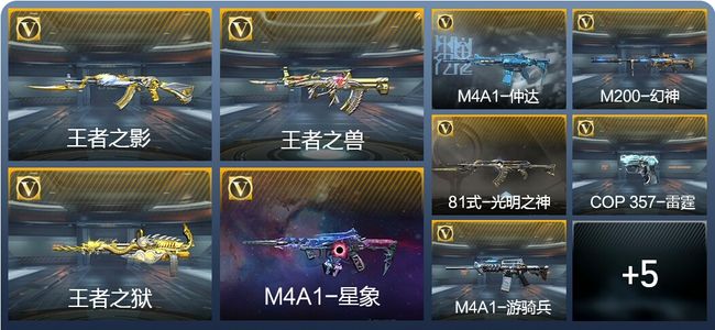 穿越火线：枪战王者V6 5王者武器 232英雄武器 3英雄角色 449万化 专家