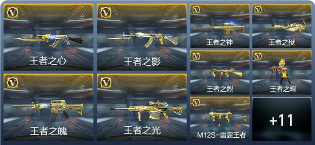 穿越火线：枪战王者V8 12王者武器 259英雄武器 6英雄角色 428万化 专家