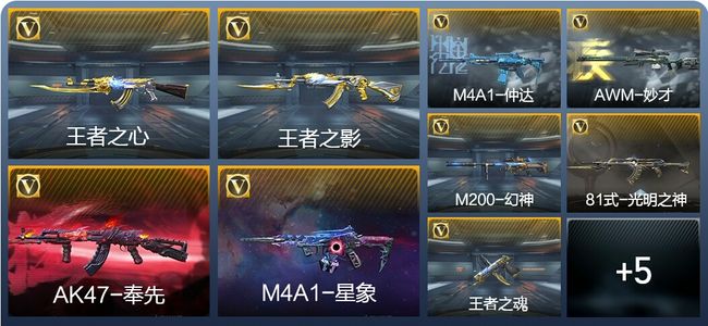 穿越火线：枪战王者V5 5王者武器 191英雄武器 1英雄角色 297万化 专家