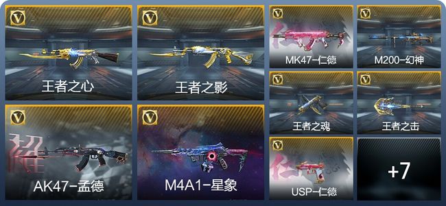 穿越火线：枪战王者V7 6王者武器 218英雄武器 6英雄角色 462万化 专家