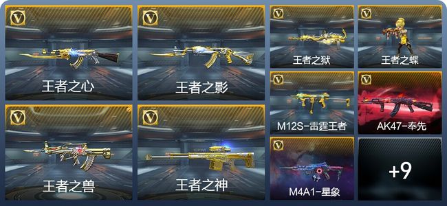 穿越火线：枪战王者V7 9王者武器 266英雄武器 6英雄角色 523万化 专家