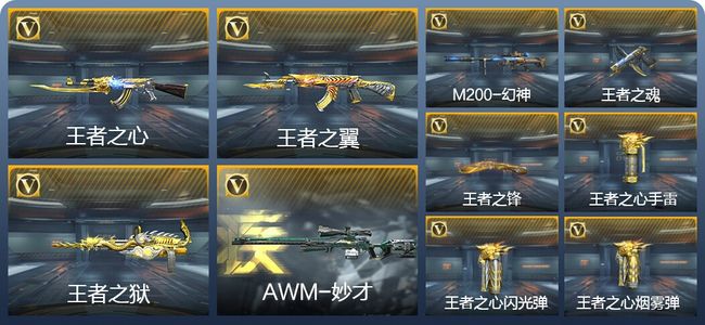 穿越火线：枪战王者V6 8王者武器 112英雄武器 2英雄角色 261万化 专家