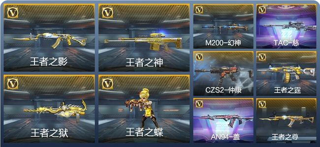 穿越火线：枪战王者V4 6王者武器 195英雄武器 3英雄角色 293万化 专家