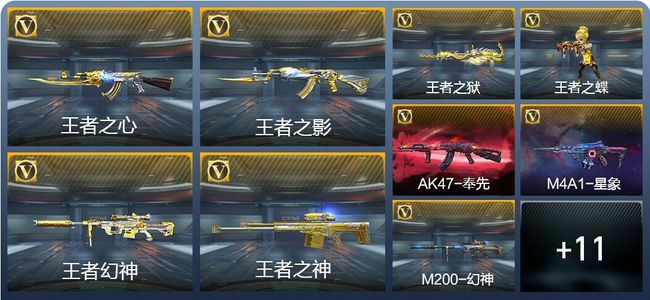 穿越火线：枪战王者V7 9王者武器 159英雄武器 2英雄角色 253万化 专家