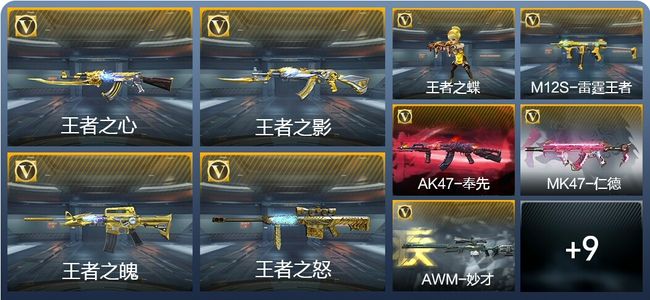 穿越火线：枪战王者V6 10王者武器 196英雄武器 5英雄角色 362万化 专家