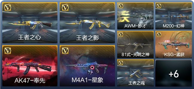 穿越火线：枪战王者V6 6王者武器 159英雄武器 4英雄角色 223万化 专家