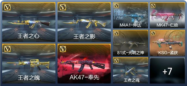 穿越火线：枪战王者V7 5王者武器 201英雄武器 5英雄角色 370万化 专家