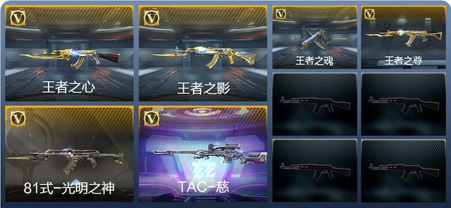 穿越火线：枪战王者V5 4王者武器 148英雄武器 3英雄角色 252万化 专家