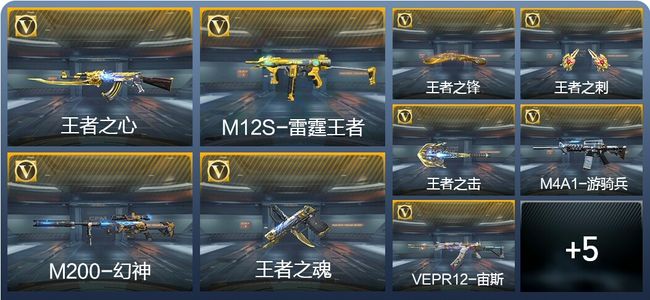 穿越火线：枪战王者V7 9王者武器 143英雄武器 5英雄角色 310万化 专家